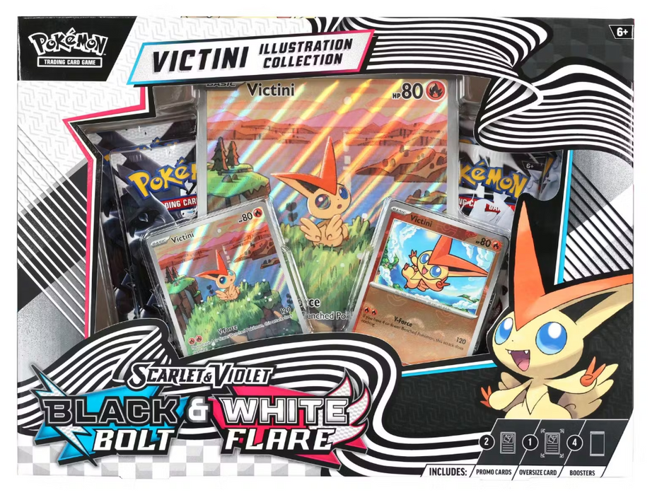 Pokemon Unova Victini Illustration Collection Box (Black Bolt / White Flare)