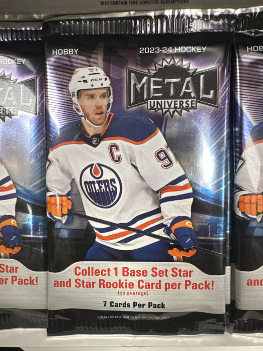 PACK 2023/24 Upper Deck Skybox Metal Universe Hockey Hobby Box PACK