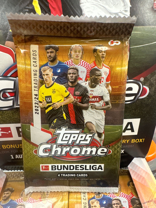 (PACK) 2023/24 Topps Chrome Bundesliga Soccer Hobby Box PACK