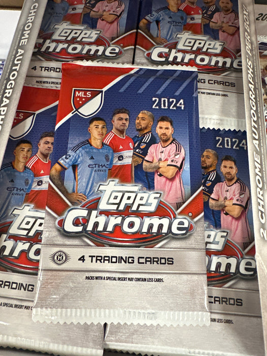 PACK 2024 Topps Chrome MLS Soccer Hobby Box PACK