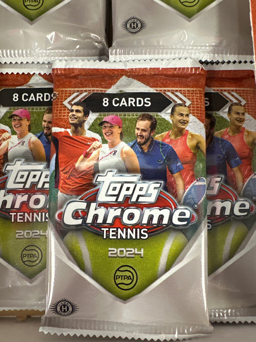 PACK 2024 Topps Chrome Tennis Hobby Box PACK