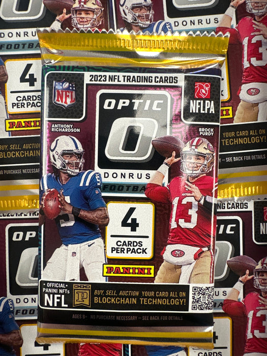 (PACK) 2023 Panini Donruss Optic Football Hobby Box PACK