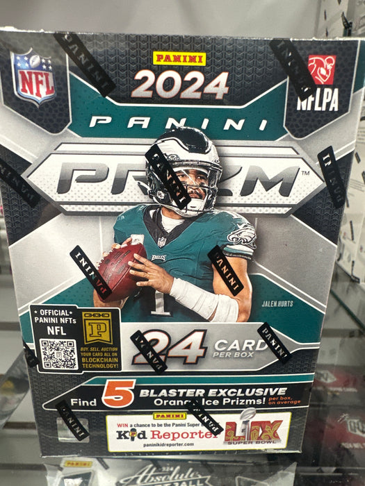 2024 Panini Prizm Football Hobby Blaster Box (Orange Ice Prizms)