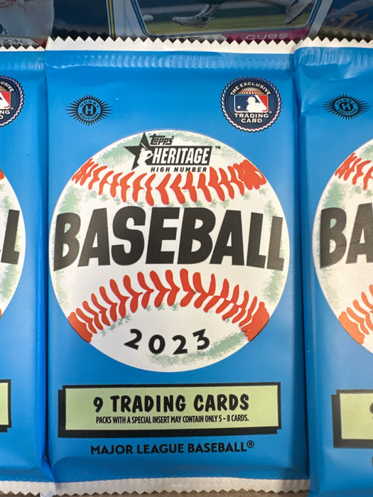 (PACK) 2023 Topps Heritage High Number Baseball Hobby Box PACK