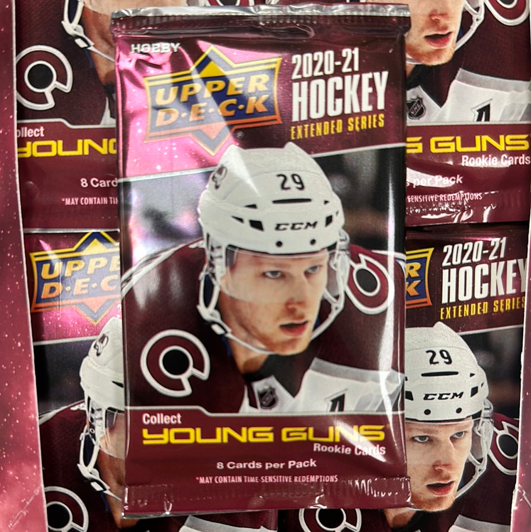 Pack 2020 21 Upper Deck Extended Series Hockey Hobby Box Pack — Cjp