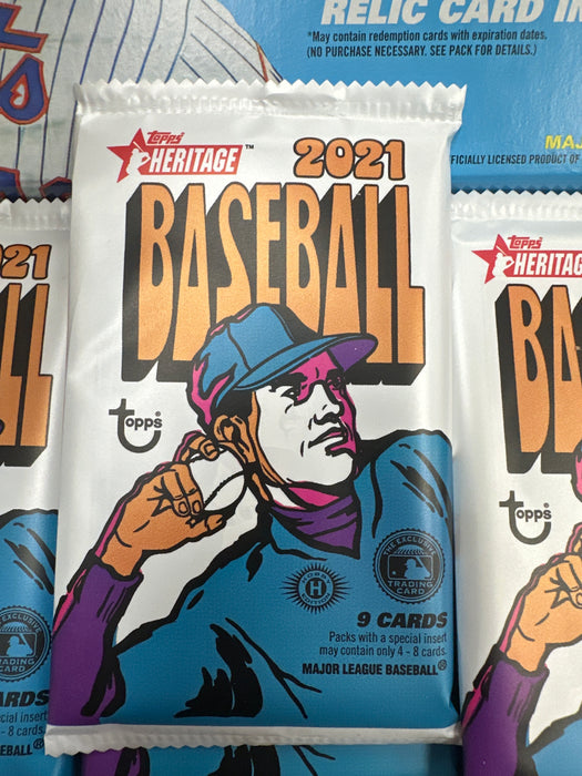 (PACK) 2021 Topps Heritage Baseball Hobby Box PACK