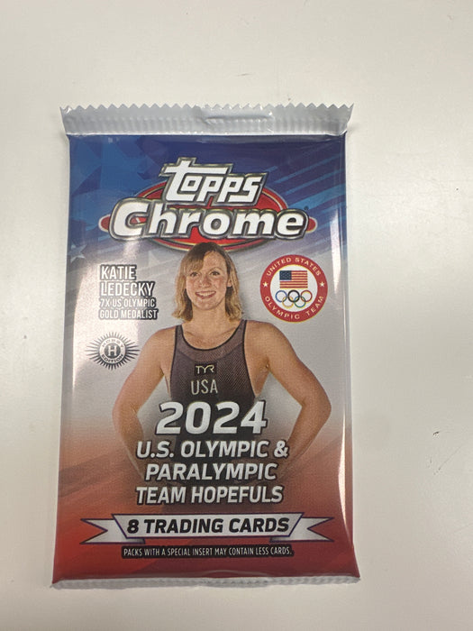 2024 Topps Chrome U.S. Olympic & Paralympic Hopefuls Hobby Box PACK