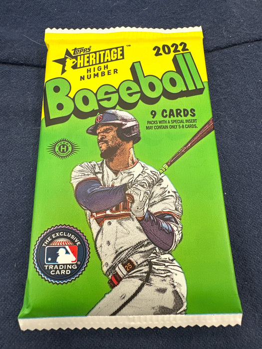 (PACK) 2022 Topps Heritage High Number Baseball Hobby Box PACK