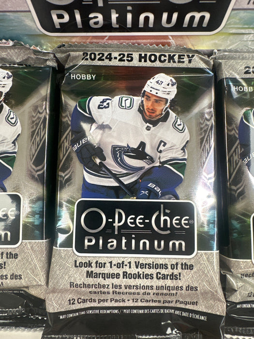 PACK - 2024/25 Upper Deck O-Pee-Chee Platinum Hockey Hobby Box - PACK