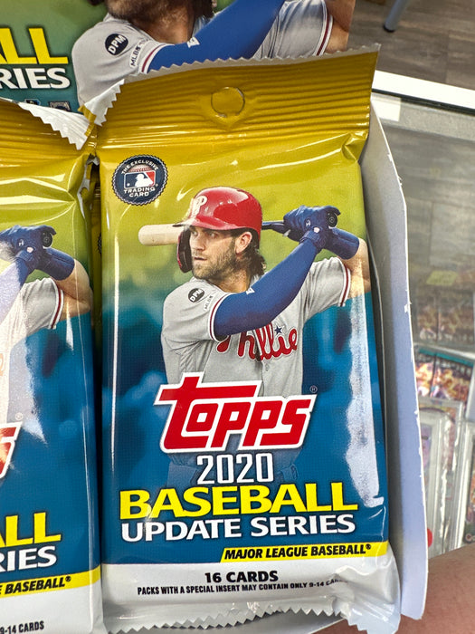 (PACK) 2020 Topps Update Series Baseball Retail 24-Pack Box PACKS