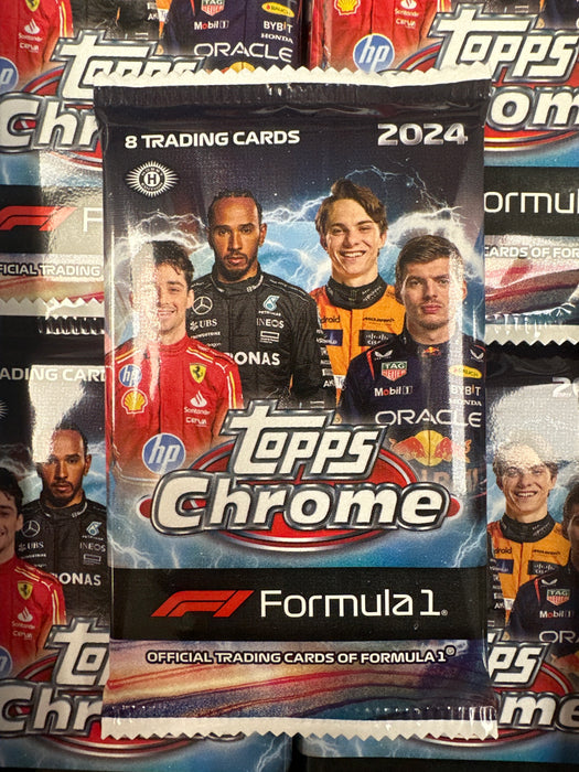 (PACK) 2024 Topps Chrome F1 Formula 1 Hobby Box PACK