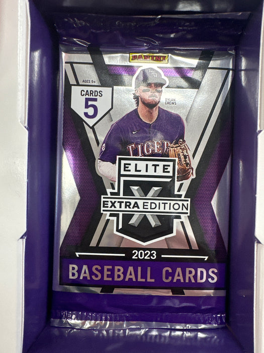 (PACK) 2023 Panini Elite Extra Edition Baseball Hobby Box PACK