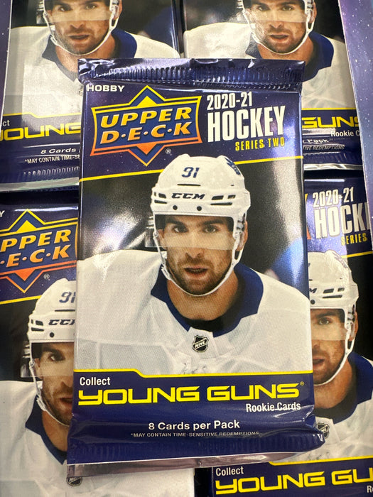 (PACK) 2020/21 Upper Deck Series 2 Hockey Hobby Box PACK