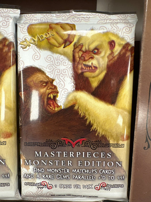 (PACK) 2024 Upper Deck SkyBox Masterpieces Monster Edition Hobby Box Pack