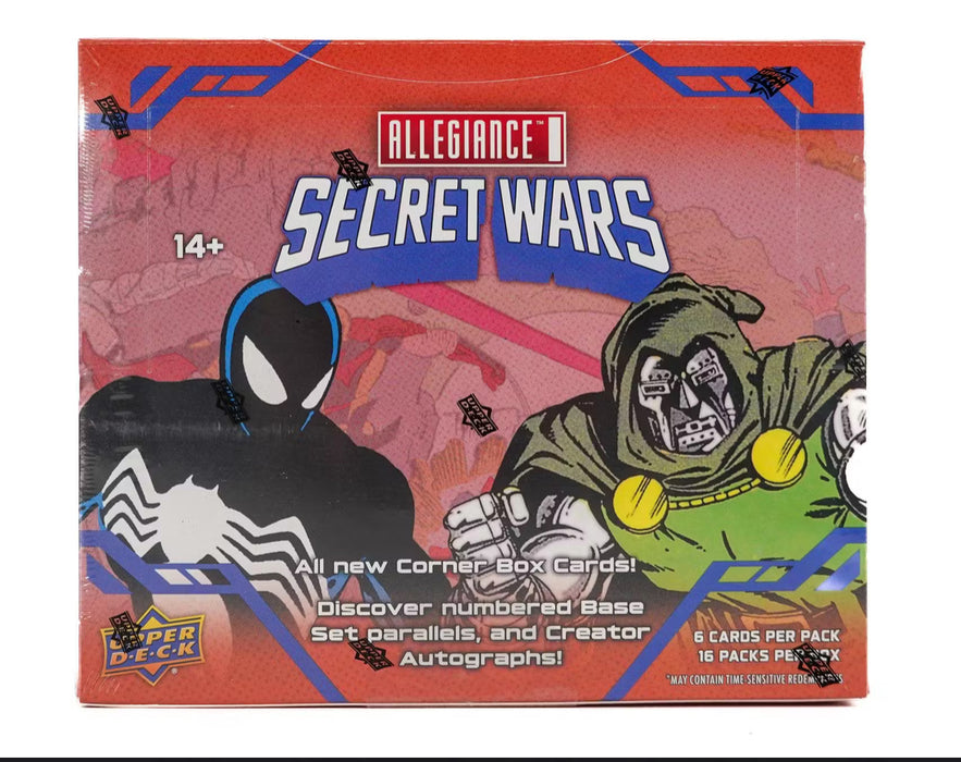 Upper Deck 2024 Marvel Allegiance Secret Wars 1984 Trading Cards Hobby Box