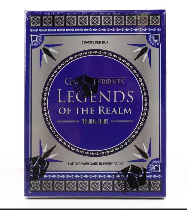 Game Of Thrones Legends of the Realm Trading Cards Hobby Box (Rittenhouse 2024)