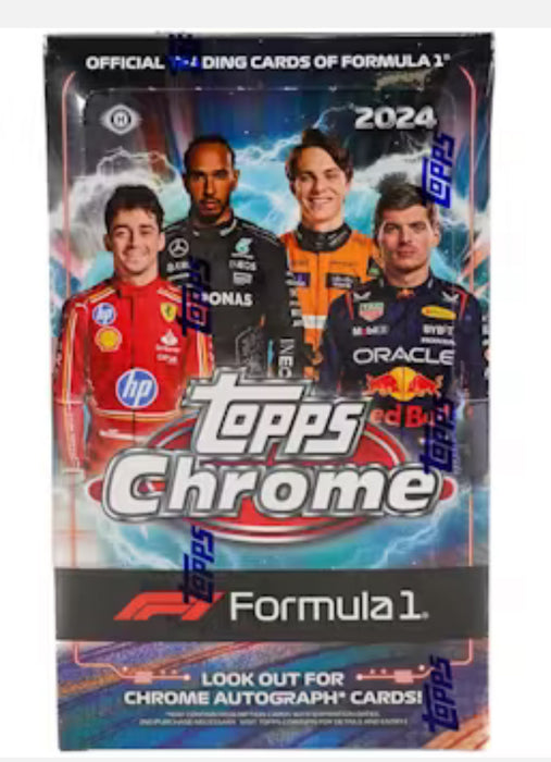 (PACK) 2024 Topps Chrome F1 Formula 1 Hobby Box PACK