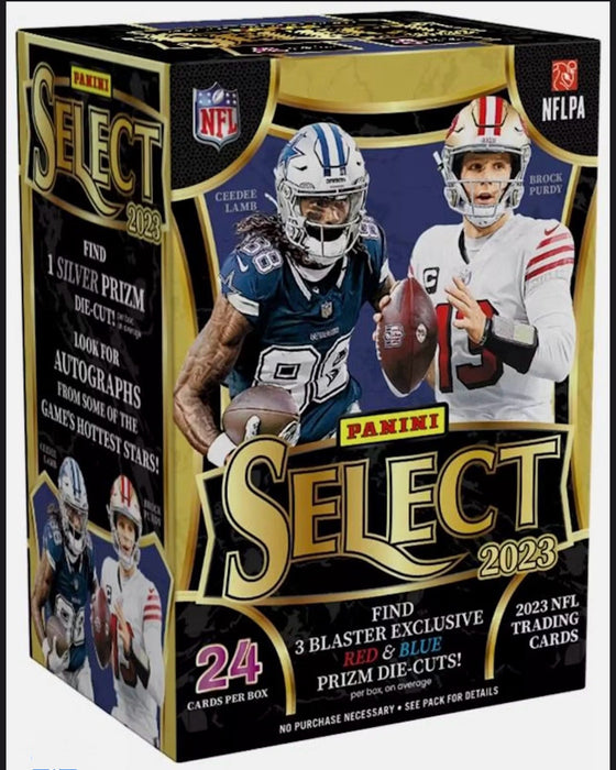 2023 Panini Select Football 6-Pack Blaster Box (Red & Blue Prizms!)