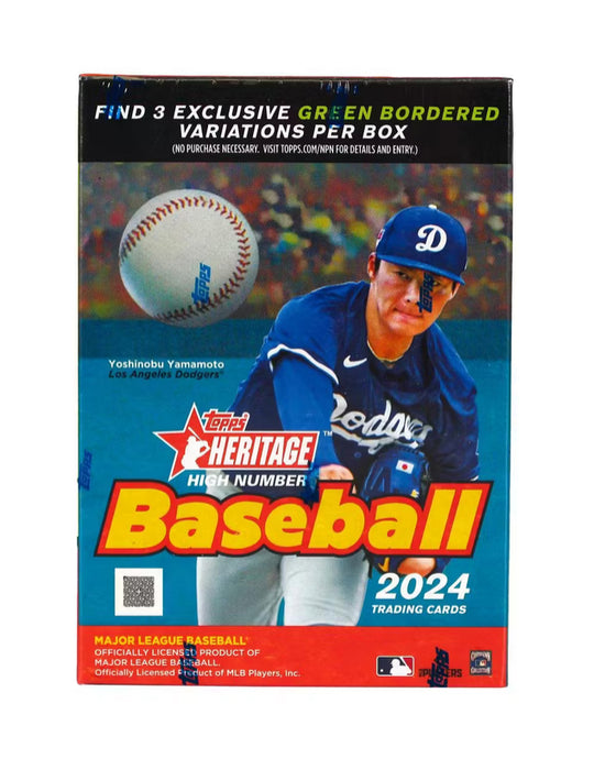 2024 Topps Heritage High Number Baseball 8-Pack Blaster Box