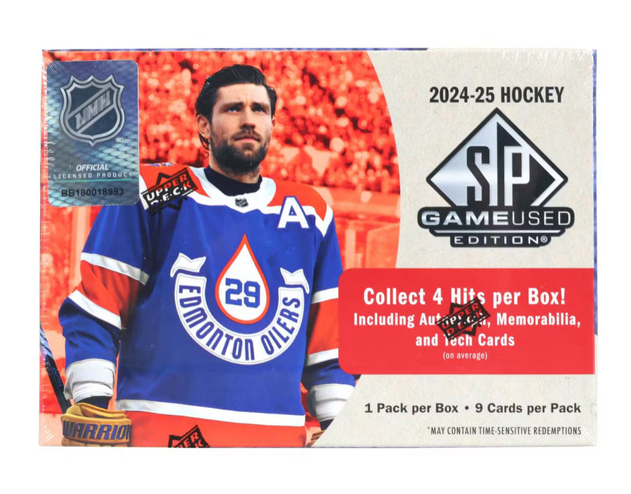 2024/25 Upper Deck SP Game Used Hockey Hobby Box