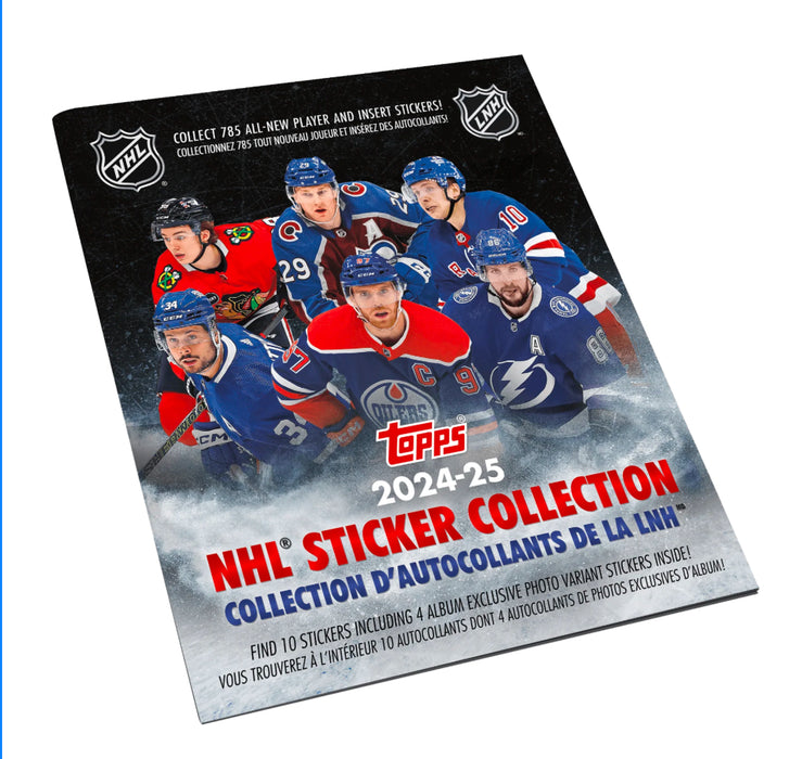 2024/25 Topps NHL Hockey Sticker Collection Album