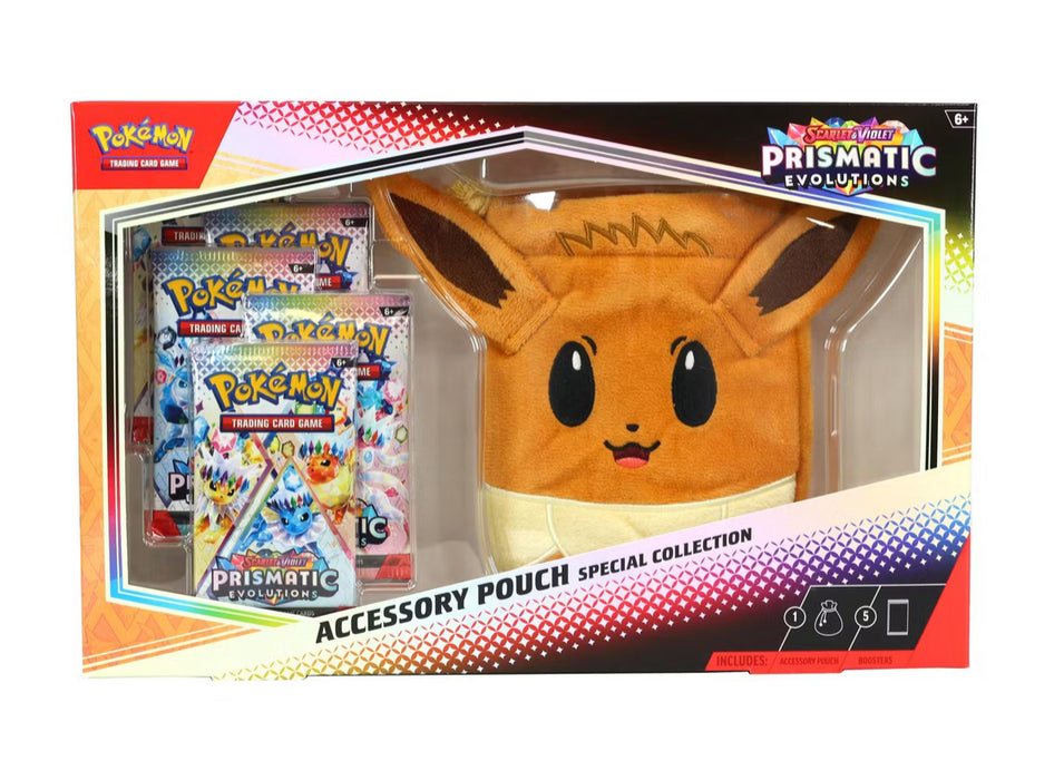 Pokemon Scarlet & Violet: Prismatic Evolutions Eevee Accessory Pouch Special Collection Box