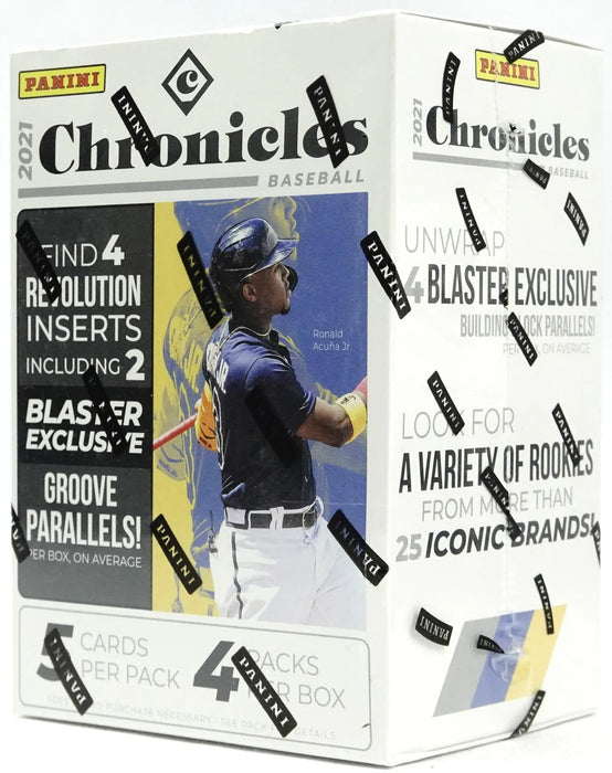 2021 Panini Chronicles Baseball 4-Pack Blaster Box (Groove Parallels!)