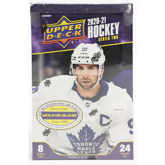 (PACK) 2020/21 Upper Deck Series 2 Hockey Hobby Box PACK