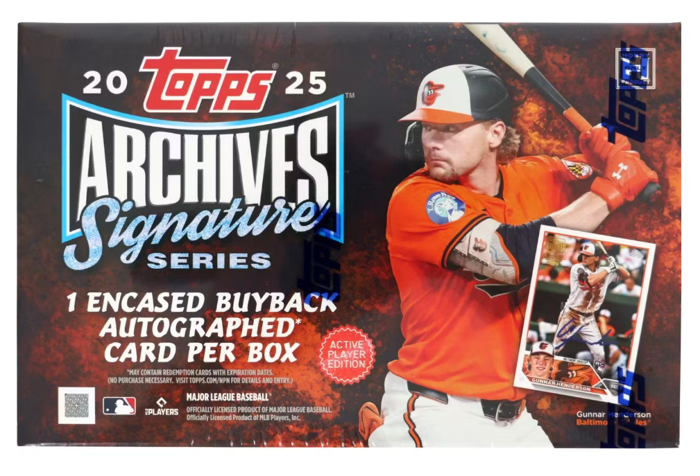 2025 Topps Archives Signature Series Baseball Hobby Box