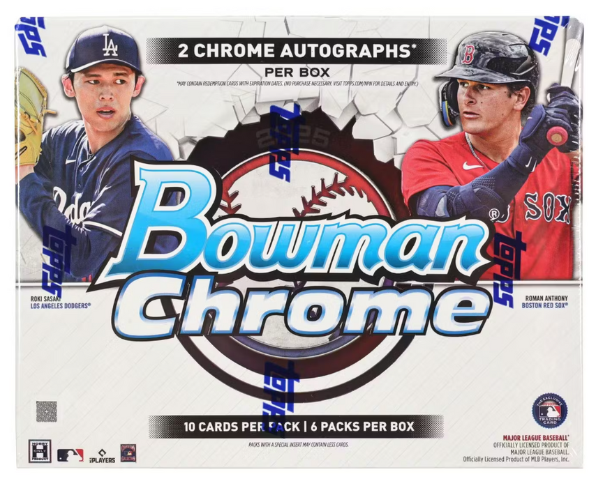 PACK - 2025 Bowman Chrome Baseball Hobby Box - PACK