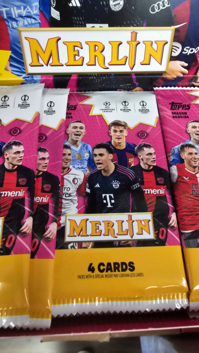 2023-24 Topps UEFA Club Competitions Merlin Chrome Soccer Hobby - PACK