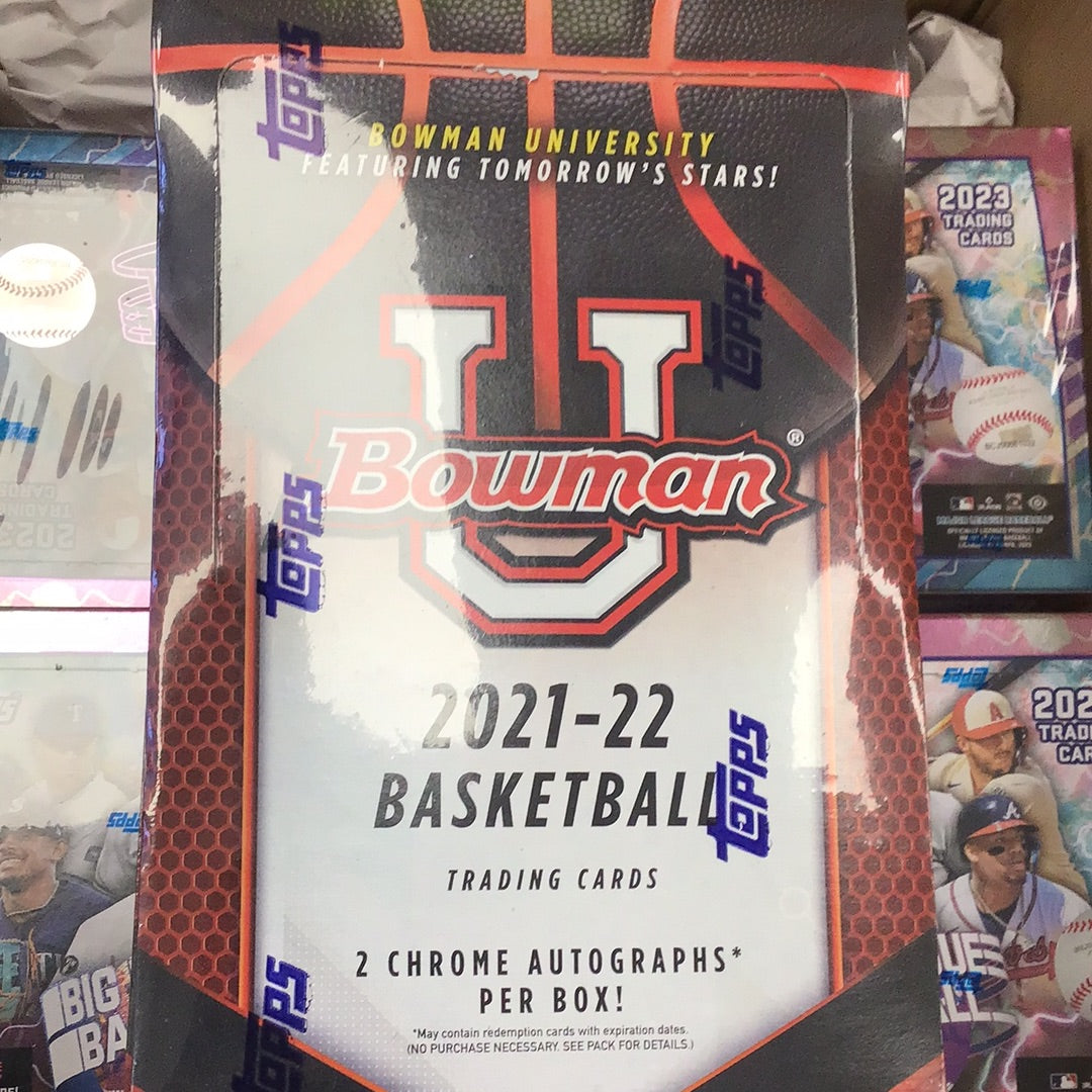 2021/22 Bowman University Basketball Hobby Box — CJP Card Breaks